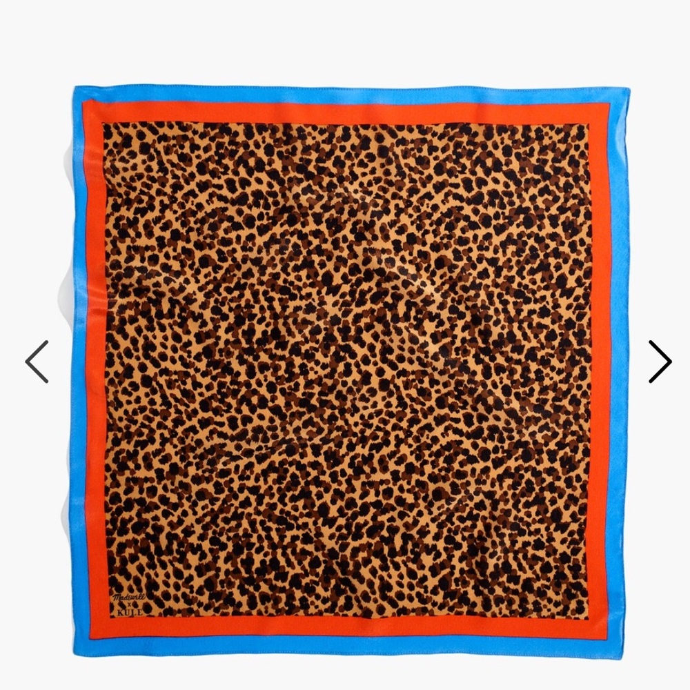 kule x madewell 100% silk NWT scarf rare!!